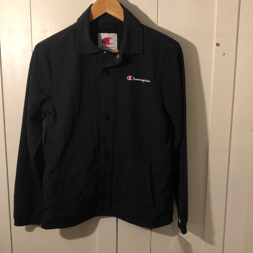 Champion Black Coach's Nylon Jacket new with tags windbreaker 90’s style